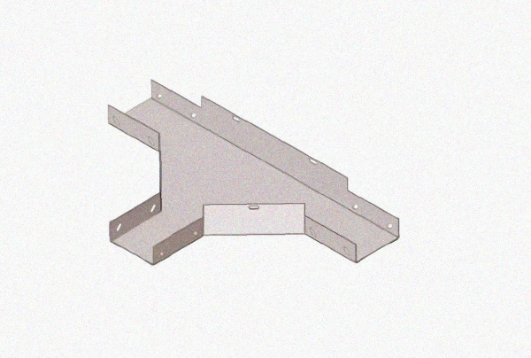 Лоток тройниковый замковый глухой ОТЗГ 100х110 УХЛ1, горячее цинкование+окрашенный, S1,5