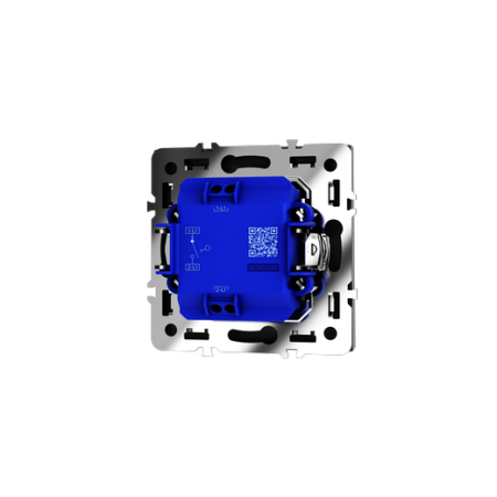 Выключатель встраиваемый Voltum S70 одноклавишный 10А, (титан)
