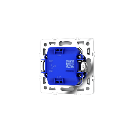 Выключатель встраиваемый Voltum S70 одноклавишный 10А, (белый матовый)