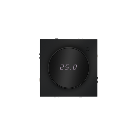 Терморегулятор электронный Voltum S70 с индикацией и датчиком, для теплого пола, (графит)