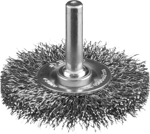 Профессионал. Щетка дисковая для дрели, витая стальная проволока 0,3мм, 50мм ЗУБР