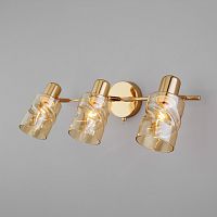 Настенный светильник со стеклянными плафонами 3*E14 40Вт золотой IP20 (20120/3 золото) Eurosvet