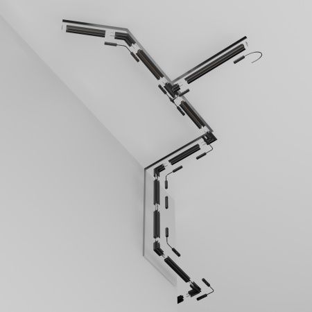 Шинопровод встраиваемый 3000мм Черный Magnetic track system Exility TRX034-423B Technical