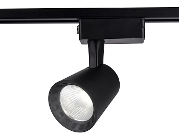 Трековый однофазный светодиодный светильник GL5977 BK черный LED 15W 4200K 24° Ambrella Light