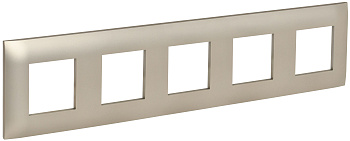 SKANDY Рамка 5-местная SK-F05Sh шампань IEK