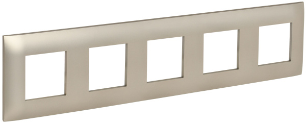 SKANDY Рамка 5-местная SK-F05Sh шампань IEK