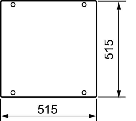 Крышка опалубки сплошная металлическая DKC