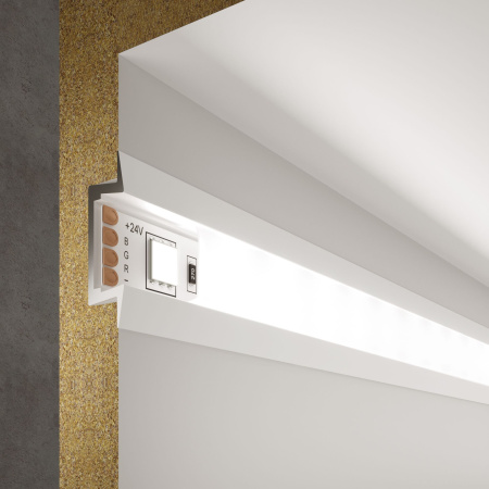 Встраиваемый алюминиевый профиль для светодиодной ленты белый LL-2-ALP007 Elektrostandard