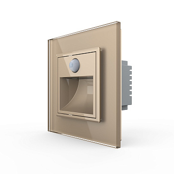 Подсветка лестницы, пола с датчиком движения Золотая Livolo