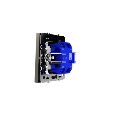 Выключатель с самовозвратом встраиваемый Voltum S70 двухклавишный 10А, (кашемир)