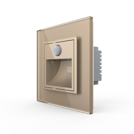 Подсветка лестницы, пола с датчиком движения Золотая Livolo