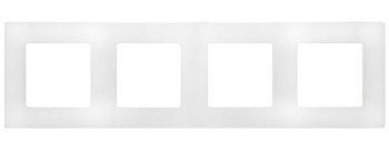 Etika Рамка горизонтал./вертикал. 4 мест . белая IP20 Legrand