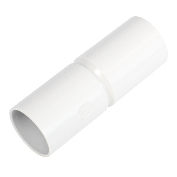 Патрубок-муфта белая d50 мм (12шт/144шт уп/кор) Промрукав