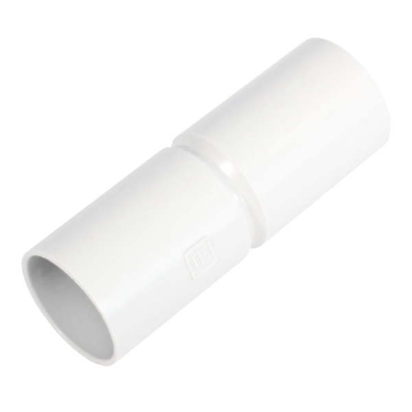 Патрубок-муфта белая d50 мм (12шт/144шт уп/кор) Промрукав