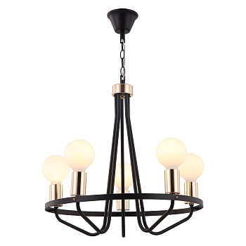 Люстра 5*E27 60Вт Черный IP20 Arabella FR5002PL-05B Freya