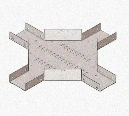 Лоток крестообразный перфорированный КМ 100х65 У3, окрашенный, S1,0