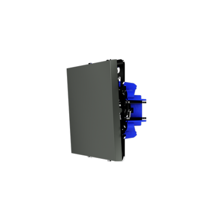 Перекрестный переключатель встраиваемый Voltum S70 одноклавишный 10А, (титан)