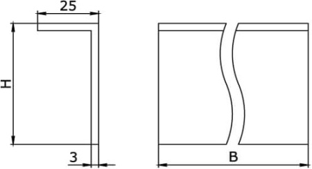 Заглушка 300х50, стеклопластик G5 DKC