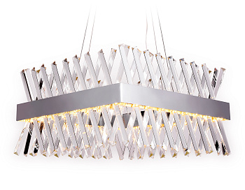 Хрустальный подвесной светодиодный светильник TR5315 CH/CL хром/прозрачный 144W 500*500*750 (Без ПДУ) Ambrella Light