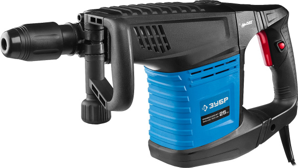 Молоток отбойный, Профессионал ЗММ-25-1500 ЭВК, SDS-Max, 25 Дж, 11 кг, 900-1800 уд/мин, 1500 Вт, АВТ, кейс ЗУБР