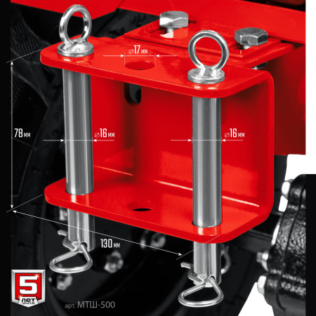 Бензиновый мотоблок с ВОМ, 7 л.с. ЗУБР