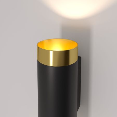 Светильник настенный 2*GU10 золото, черный IP20 Poli (a058982) Elektrostandard