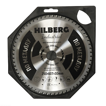 Диск пильный Industrial Металл 250*30*60Т HF250 Hilberg