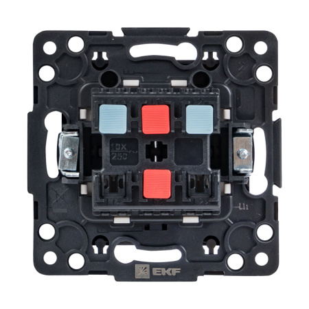 Стокгольм Механизм Выключателя 2-кл, 10А черный EKF