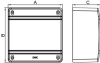SDN3 Коробка распределительная для к/к, 231x231x95 мм DKC