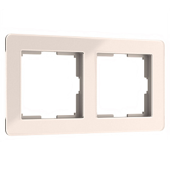 Acrylic Рамка на 2 поста айвори Werkel