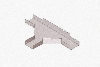 Лоток тройниковый замковый глухой ОТЗГ 600х50 УХЛ1, горячее цинкование, S1,5