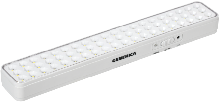 Светильник светодиодный аккумуляторный ДБА 1060 непостоянного действия 60LED 6ч 6Вт GENERICA