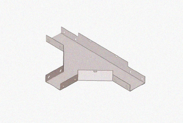 Лоток тройниковый замковый глухой ОТЗГ 600х50 УХЛ1, горячее цинкование, S1,5