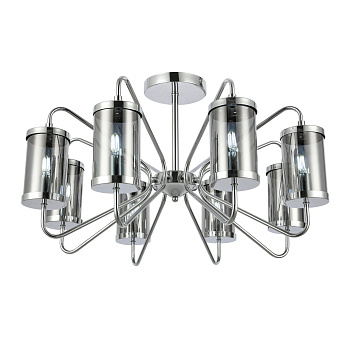 Люстра потолочная Хром/Дымчатый E14 8*40Вт SLE102302-08 EVOLUCE