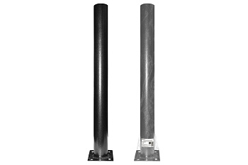 Опора металлическая садово-парковая, h=600 мм, d=57 мм, цвет черный TDM