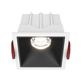 Встраиваемый светильник LED 10Вт Бело-черный IP20 Downlight DL043-01-10W4K-D-SQ-WB Technical Maytoni