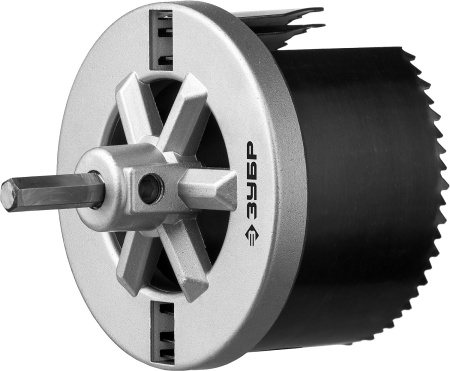 3шт(60-80/42мм), Пила сегментная наборная по дереву, 3 полотна: 60-73-80х42 мм, ЗУБР