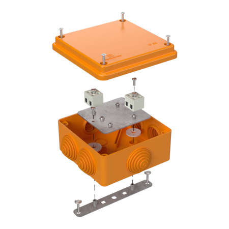 Коробка огнестойкая для о/п 40-0300-FR2.5-4 Е15-Е120 100х100х50 RAL2004 Промрукав (12 шт/уп)
