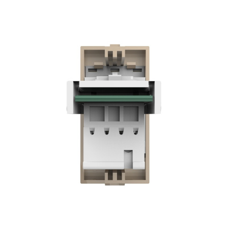 Телефонная розетка золотая (механизм) Livolo