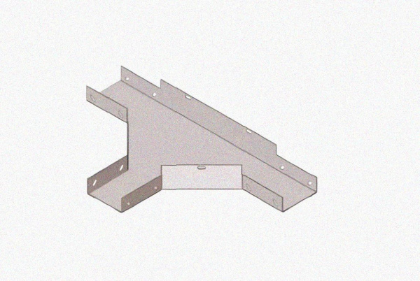 Лоток тройниковый глухой ОТГ 500х110 УТ1,5, горячее цинкование, S1,5