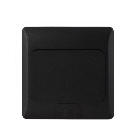 Выдвижной горизонтальный модуль RocketSocket в пол для розеток Livolo 2 поста, черный