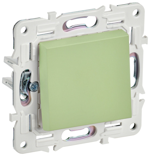 SKANDY Выключатель 1-клавишный кнопочный 10А SK-V14G мятный IEK