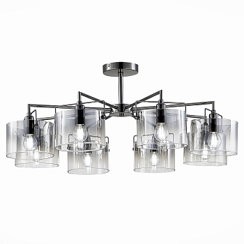 Люстра потолочная Хром/Дымчатый E14 8*40Вт SLE155602-08 EVOLUCE