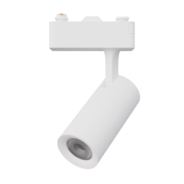 07-40 Комплект из 2 трековых свет-ов на шинопроводе 2х10Вт, 230В/50Гц, 1600лм, 4000К, IP20, белый, 500х50х150мм, накладной однофазный шинопровод, алюм