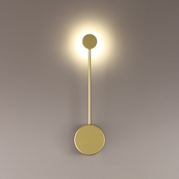 Настенный св-к LED 4000K 5W 220V SATELLITE золотистый/металл ODEON LIGHT