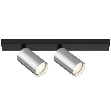 Потолочный светильник 2*GU10 10Вт Черный и Хром IP20 FOCUS S C051CL-02BCH Technical