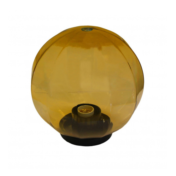 НТУ 11-100-303 Уличный светильник-шар с основанием, 300мм, рассеиватель ПММА, грани золотистый APEYRON
