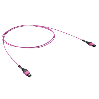 Патчкорд 12ОВ 50/125 OM4, 1xMTP PRO (12)/1xMTP PRO(12), 2м DKC