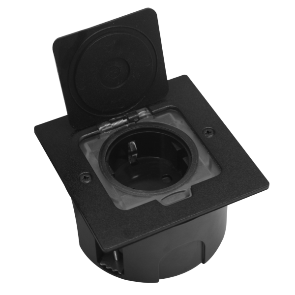 Donel Лючок 2 мод. (1 мод. 45х45 мм.), антрацит, IP44, (с уст. набором)