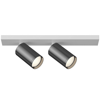Потолочный светильник 2*GU10 10Вт Белый и Графит IP20 FOCUS S C051CL-2WGF Technical